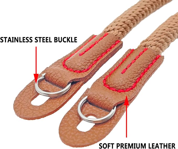 Camera Strap Vintage 100cm Camera Rope Strap Neck Shoulder Belt Strap - Image 4