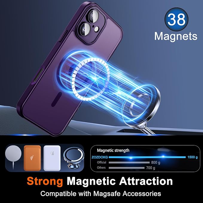 for iPhone 16 Plus Case with Privacy Screen Protector and Camera Protection - Image 3