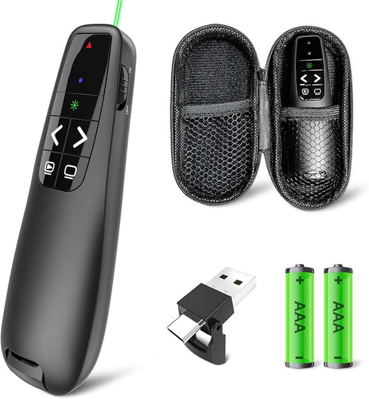 Clicker PowerPoint Presentation Wireless Presenter Remote, USB C A Project by UBUYONE%C2%AE