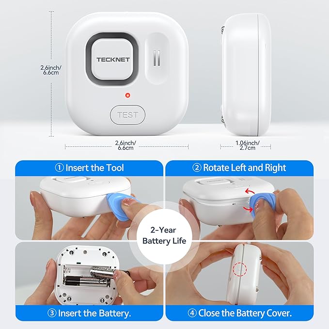 TECKNET WiFi Water Leak Detectors, Leak & Drip Alert - Image 5