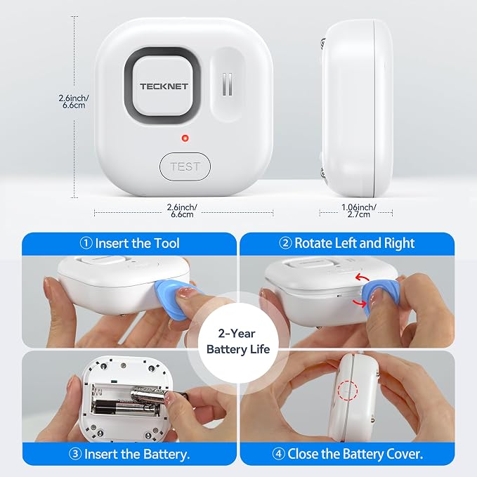 TECKNET WiFi Water Leak Detectors, Leak & Drip Alert - Image 5
