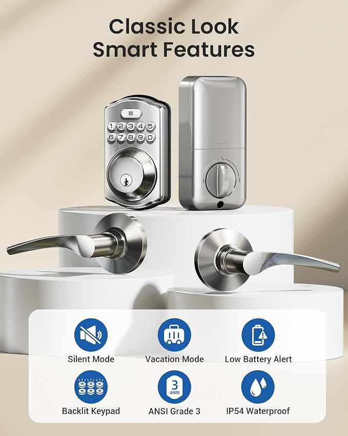 Veise Keyless Entry Door Lock - Image 4