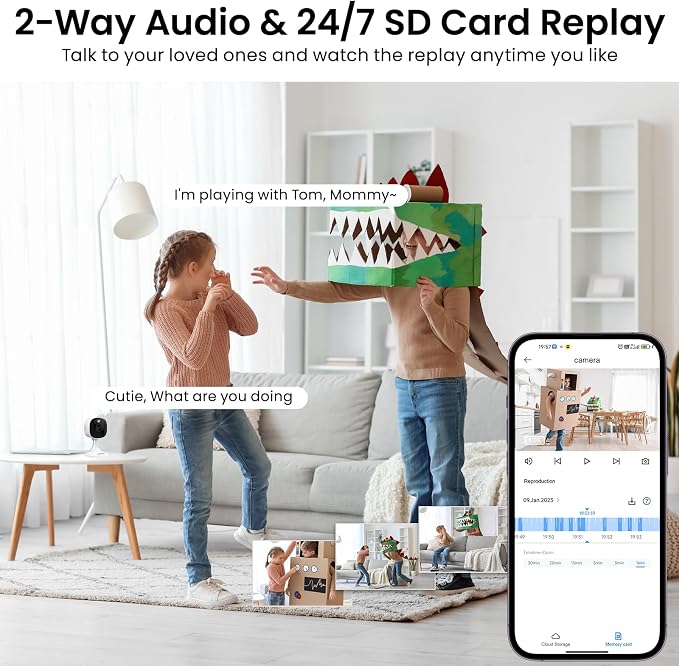 AOQEE 2K Cameras for Home Security-Outdoor/Indoor Camera for - Image 7