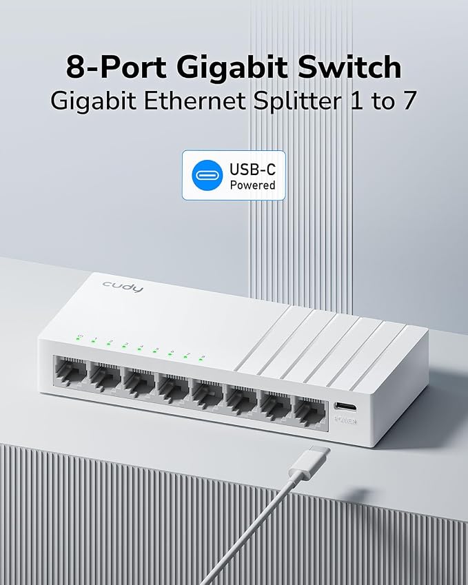 Cudy GS108U 8 Port Gigabit Ethernet Switch - Image 2