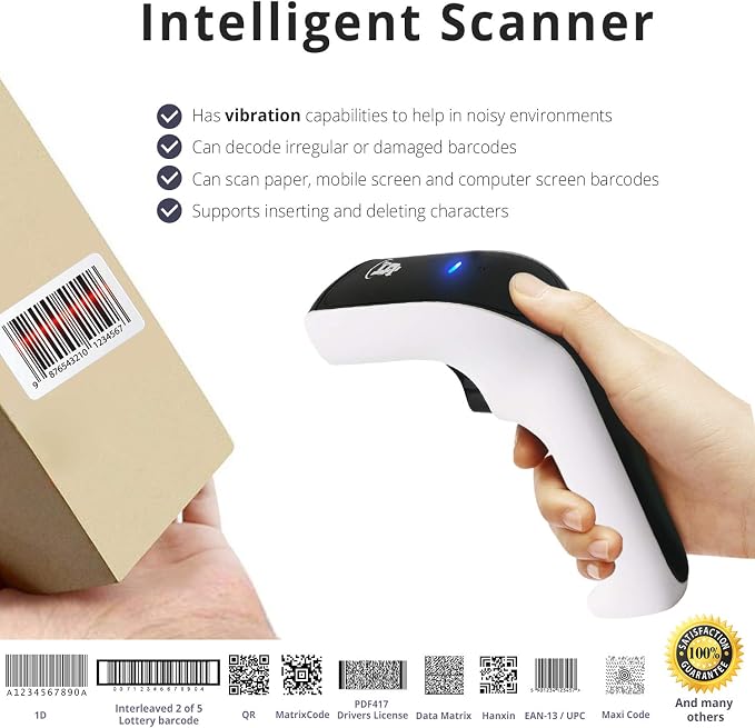 ScanAvenger Wireless Portable 1D&2D Bluetooth Barcode Scanner: Hand Scanner - Image 3