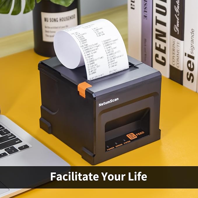 NetumScan 80mm POS Receipt Printer 300mm/s USB Thermal Receipt Printer - Image 6