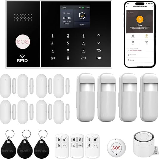 XUK Smart Home Security System, 4G/GSM &WiFi Wireless Alarm Kit by Unknown