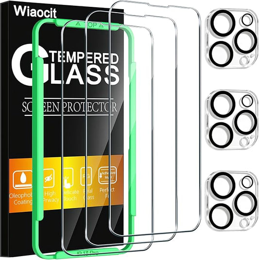 Wiaocit 3 Pack Tempered Glass Screen Protector by Wiaocit