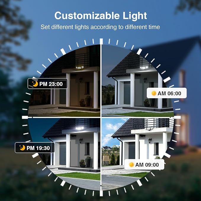 Onforu 100W Smart Flood Lights Outdoor, 3 Adjustable Heads, 9000LM Dimmable - Image 5