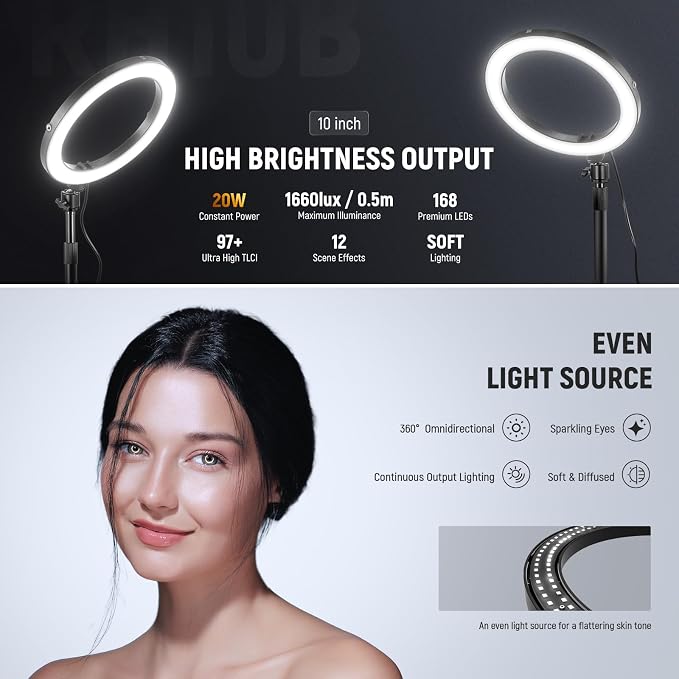 NEEWER 10" 20W LED Ring Light - Image 2