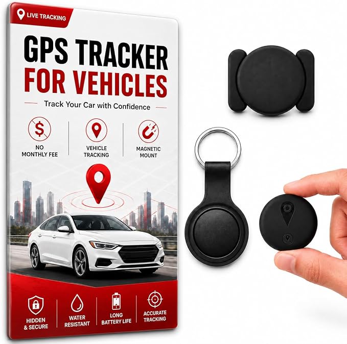 GPS Tracker for Vehicles, No Monthly Fee or SIM Card Needed, Magnetic GPS by Unknown