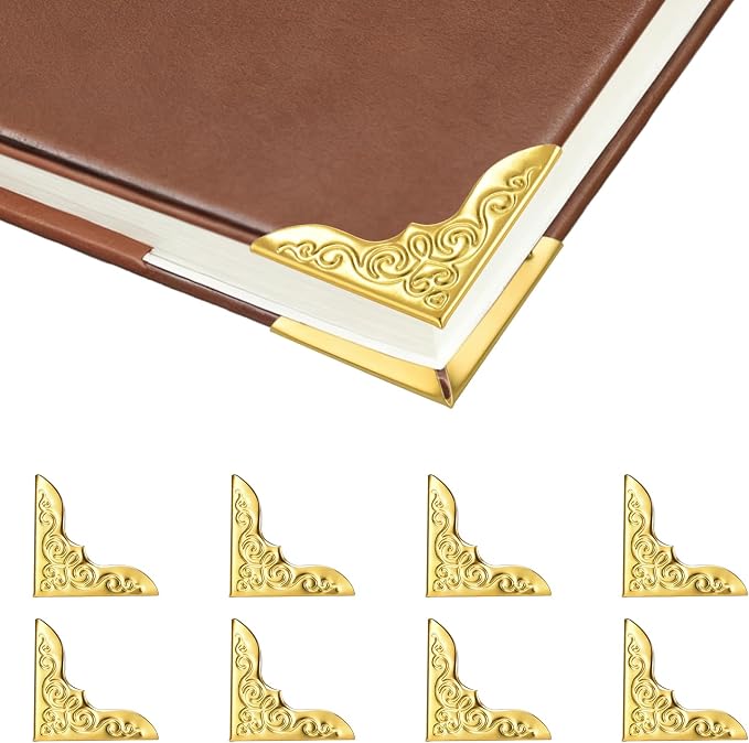 100pcs Metal Book Corner Protectors, Paperbacks Book Edge Protectors Picture by CooBigo