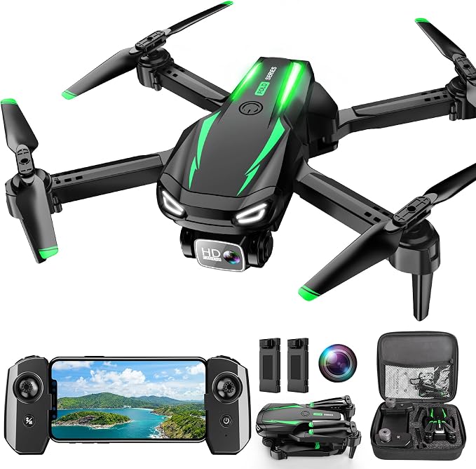 Drone with 1080P Camera, Foldable Remote Control Quadcopter by Dazlen