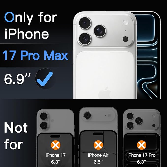 JETech Screen Protector for iPhone 17 Pro Max 6.9-Inch - Image 2