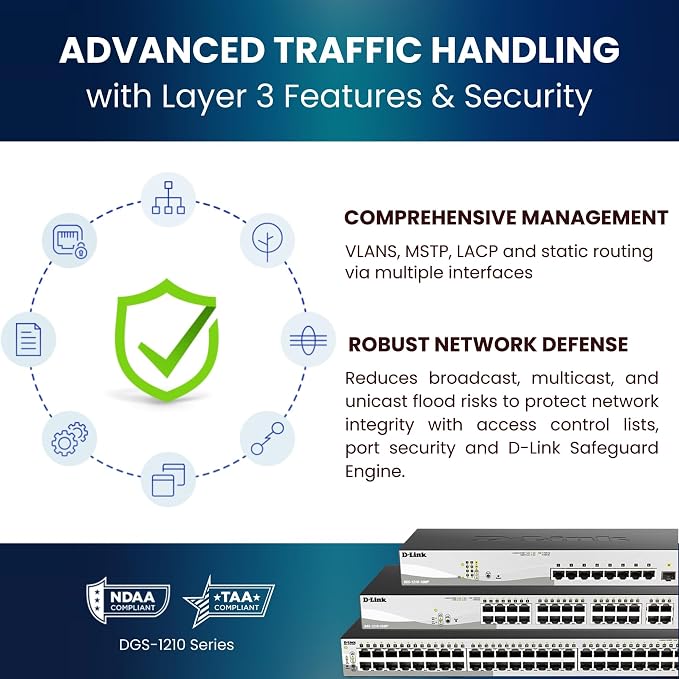 D-Link 10-Port Gigabit Smart Managed PoE+ Switch | 8 PoE+ Ports + 2 SFP Ports | - Image 12