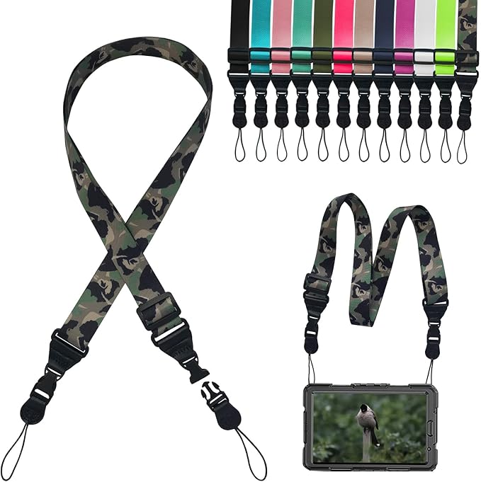 Adjustable Shoulder Strap:Comfortable iPad Strap Nylon Neck Lanyard by Gowjaw