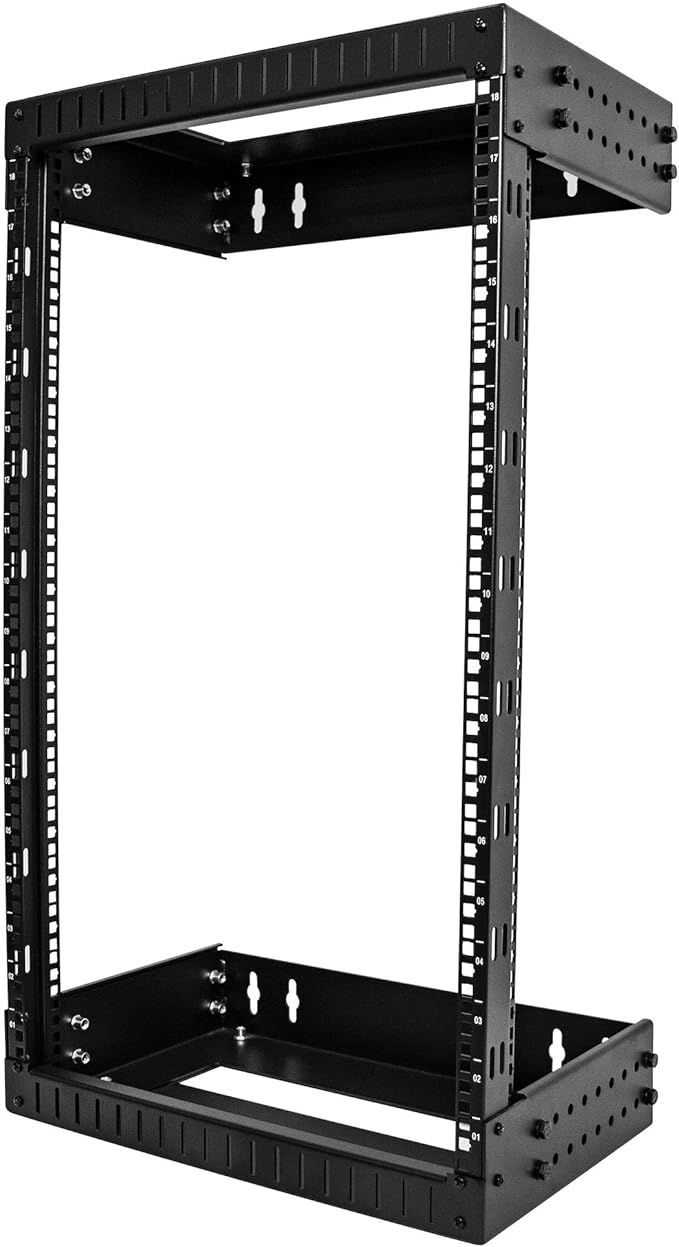 StarTech.com 2-Post 18U Heavy-Duty Wall Mount Network Rack, Wall Mount Data Rack by StarTech
