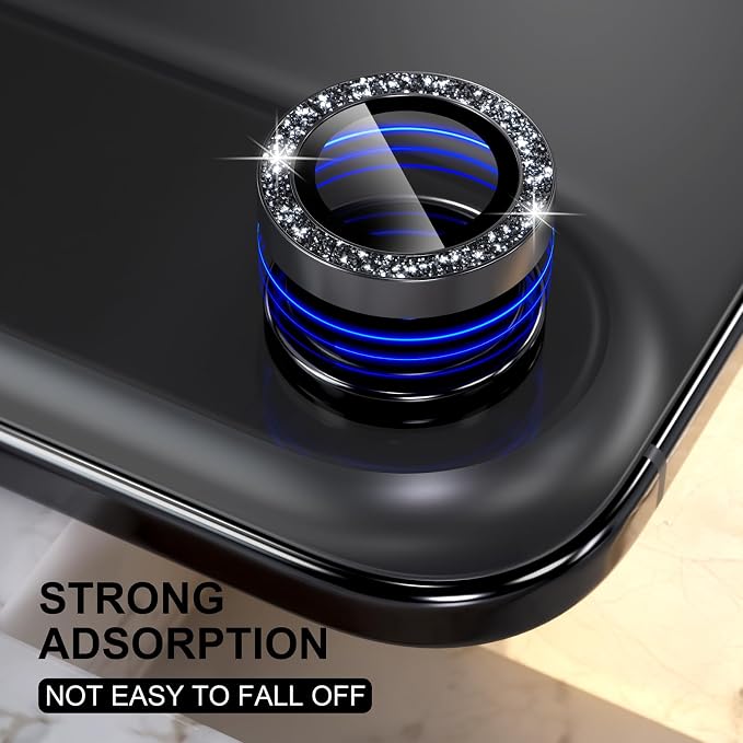 Choiche Compatible for iPhone 17 Air Camera Lens Protector Bling, 9H Tempered - Image 5