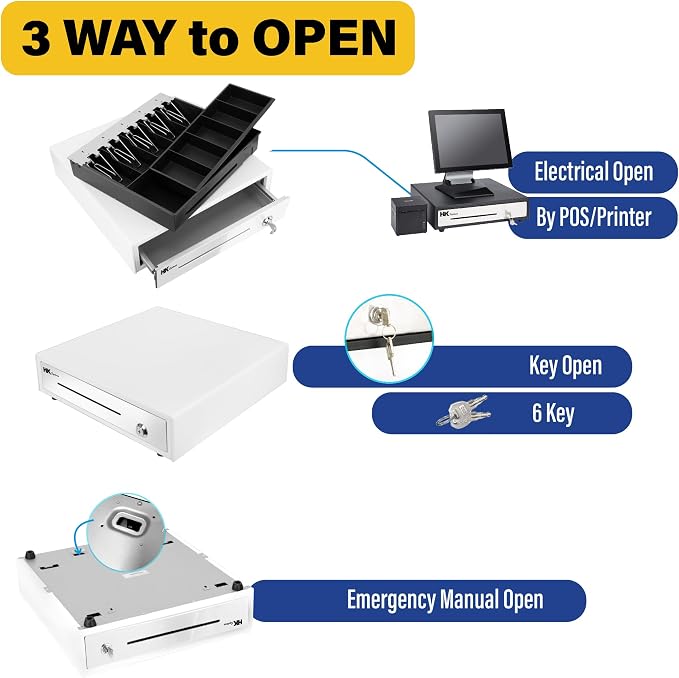 HK SYSTEMS 16inch "Stainless Steel" Front Heavy Duty POS"USB" Interface Cash - Image 6