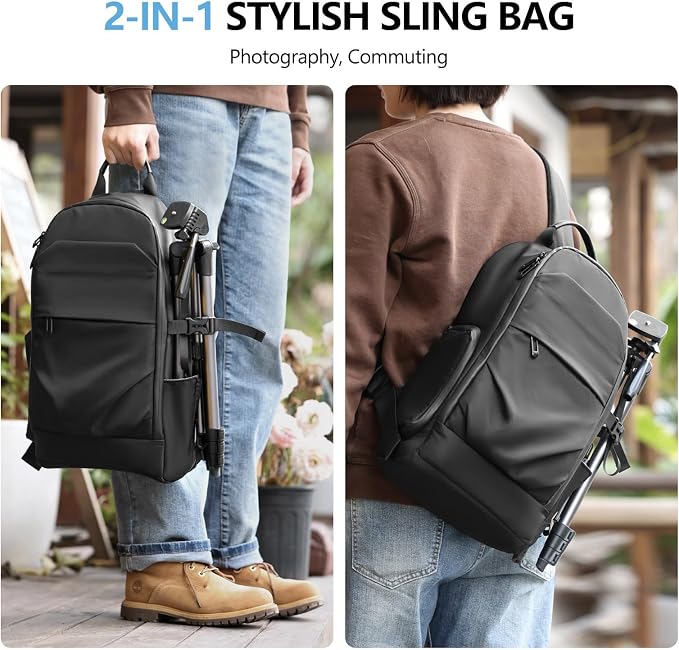 TAAOKA Camera Sling Bag, DSLR/SLR/Mirrorless Camera Backpack Shockproof - Image 6