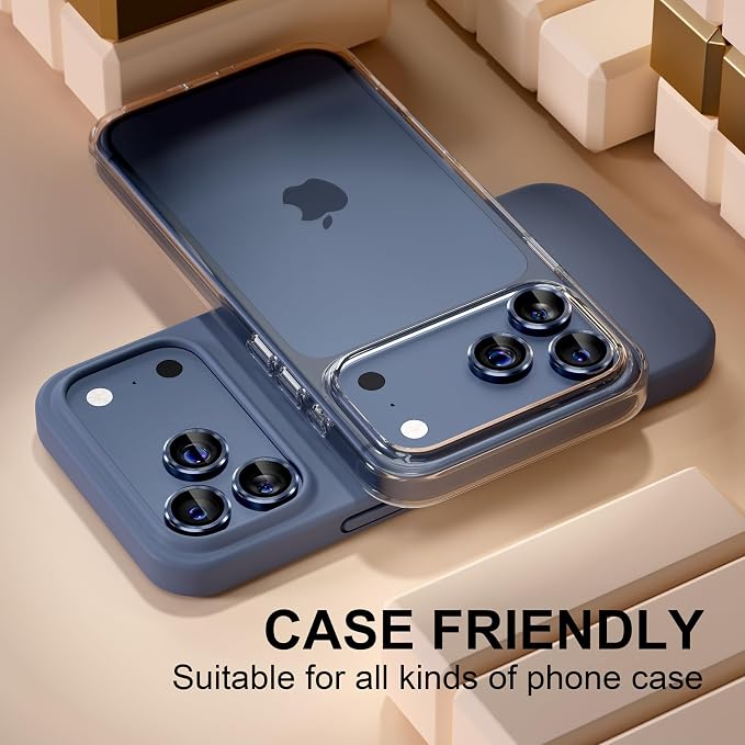 Misea Compatible for iPhone 17 Pro/iPhone 17 Pro Max Camera Lens Protector - Image 5