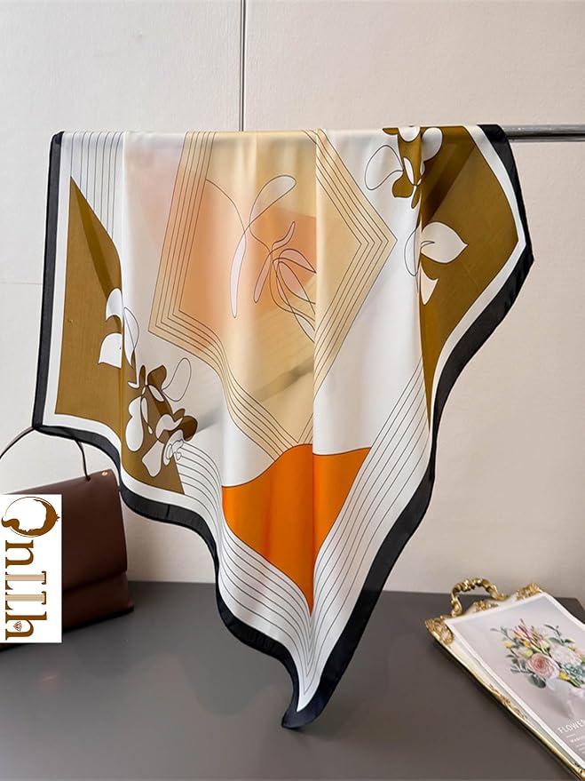 Silky Scarf for Women Lightweight Satin Bandanas Neck Hair Wrap For Sleeping - Image 4