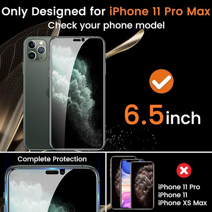 Lesakit 3+3 Pack Privacy Screen Protector - Image 2