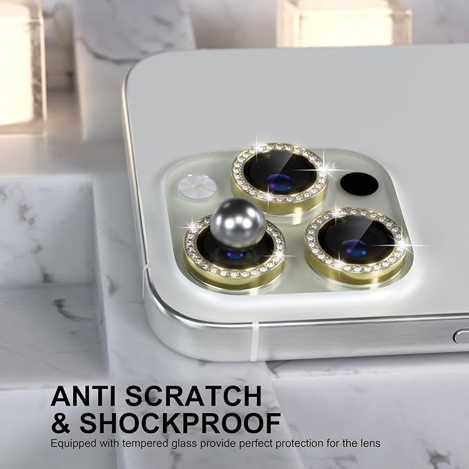 Choiche Compatible for iPhone 16 Pro/iPhone 16 Pro Max Camera Lens Protector - Image 3