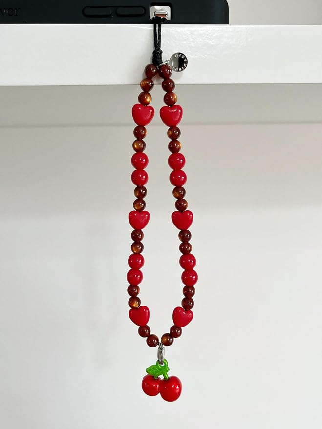 Drawwind Phone Charm Beaded Wristlet Strap Universal Cell Phone Lanyard Cute - Image 5