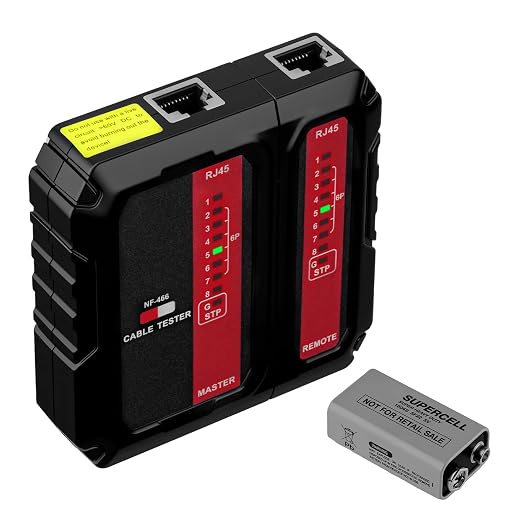 Mcbazel Network Cable Tester for RJ45 RJ11, Ethernet Cable Tester Tool by Mcbazel