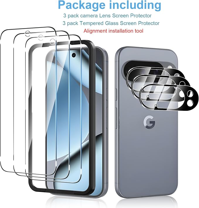 3 Pack for Google Pixel 10 Pro Screen Protector + Pixel 10 Pro Camera Lens - Image 6