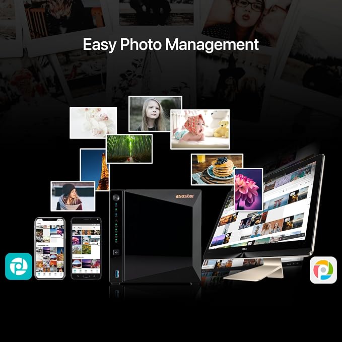 Asustor Drivestor 4 Pro Gen2 AS3304T v2, 4 Bay NAS, 1.7GHz Quad-Core, 2GB RAM - Image 3