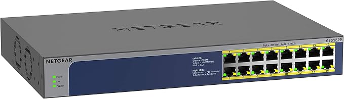 NETGEAR 16-Port Gigabit Ethernet Unmanaged PoE Switch - by NETGEAR