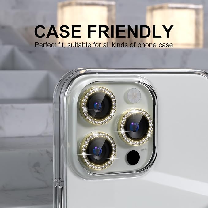 Choiche Compatible for iPhone 16 Pro/iPhone 16 Pro Max Camera Lens Protector - Image 4