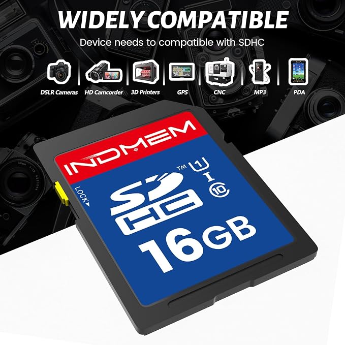 INDMEM SD Card 16GB, High-Speed Secure Digital Cards - Image 7