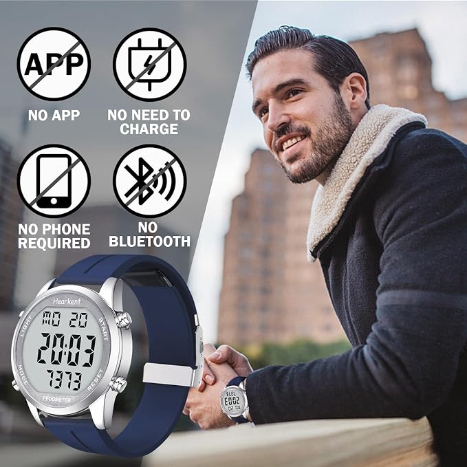 Pedometer Watch for Walking for Senior No App Required - Image 3
