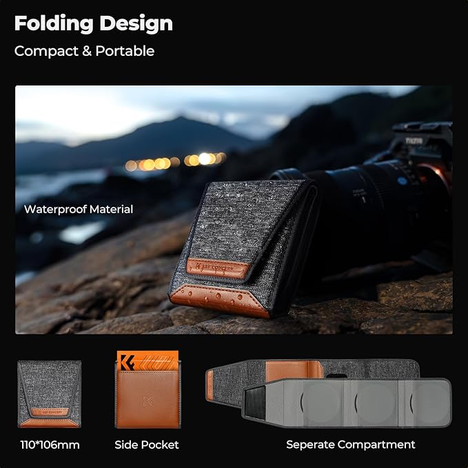K&F CONCEPT 95mm UV/CPL/ND Lens Filter Kit-18 Multi-Layer Coatings, UV Filter + - Image 7