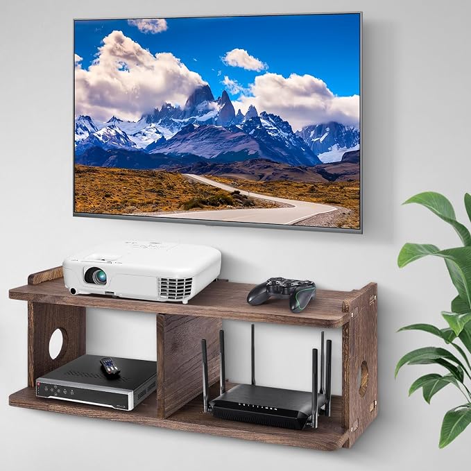 Floating Shelves Projector Shelf Rack PlayStation Wall Mount Holder TV Stand by BEARUT