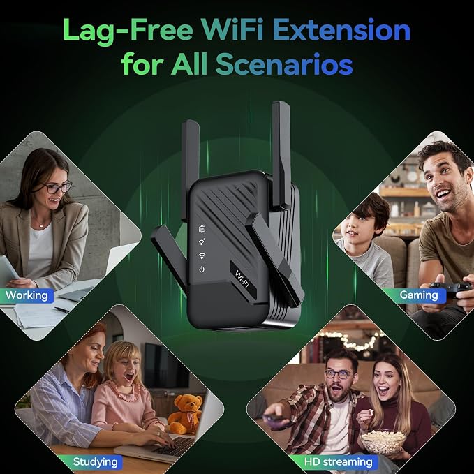 2026 Best WiFi Extender Signal Booster, Internet Extender Covers Up to 13389 - Image 7
