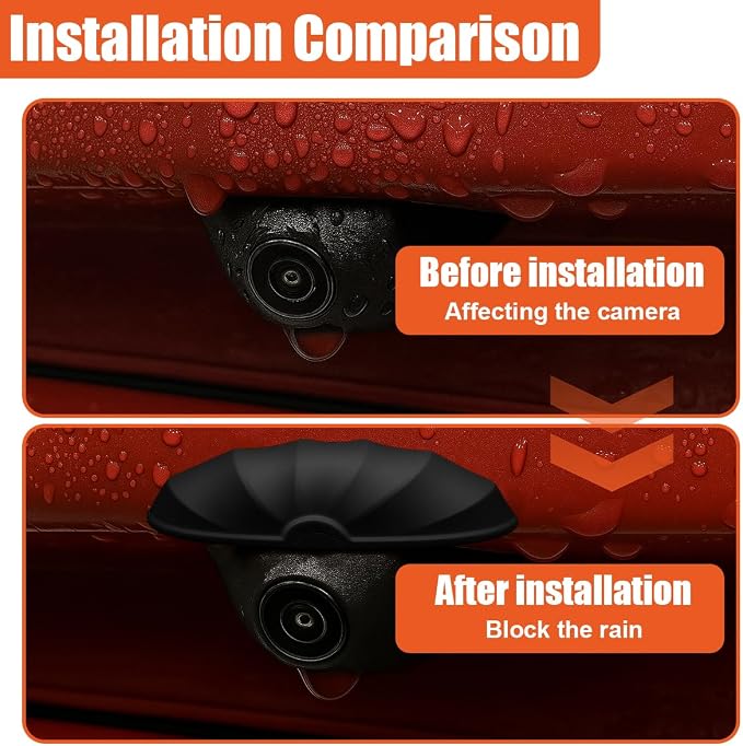 YoRise Car Rear View Camera Protection, Silicone Anti-Rain Waterproof Reversing - Image 4
