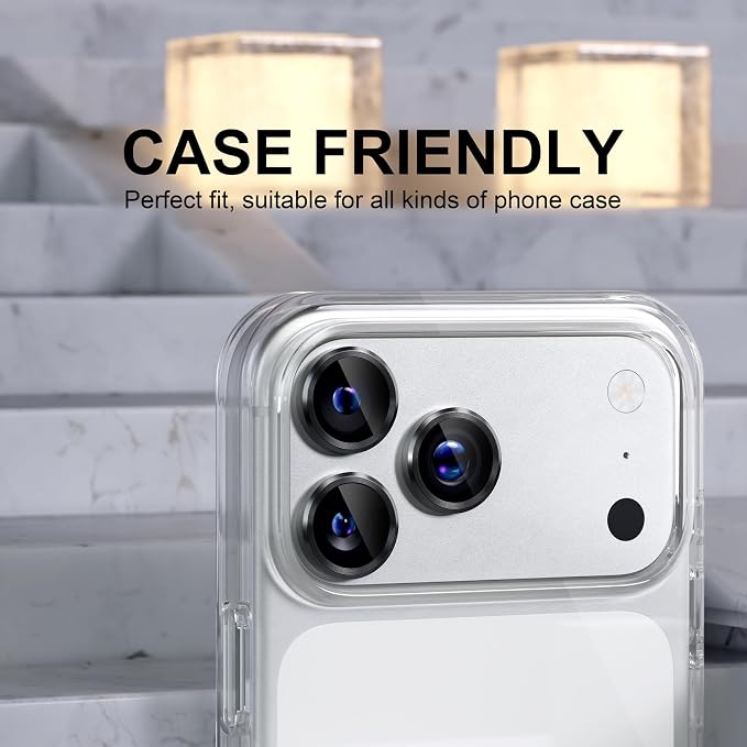 Choiche Compatible for iPhone 17 Pro/iPhone 17 Pro Max Camera Lens Protector - Image 4