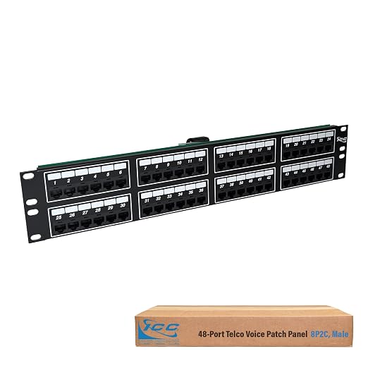 ICC Voice 8P2C Telco Patch Panel by ICC