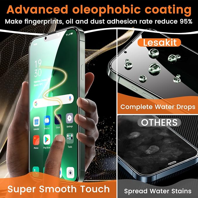 Lesakit 3+3 Pack Privacy Screen Protector - Image 6