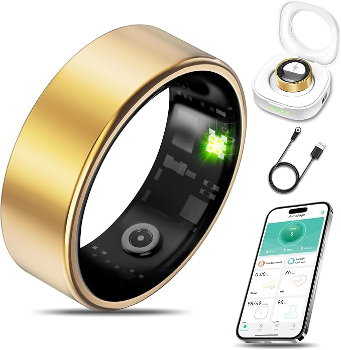 Smart Health Ring Fitness Tracker by Milavan