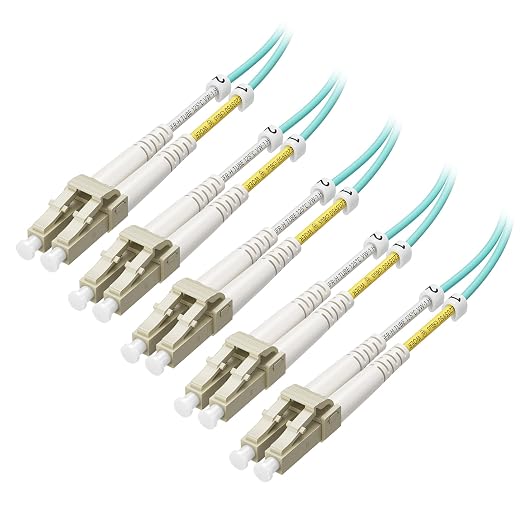 Cable Matters 5-Pack OM3 LC to LC Fiber Patch Cable - 1m / 3.3ft by CableMatters