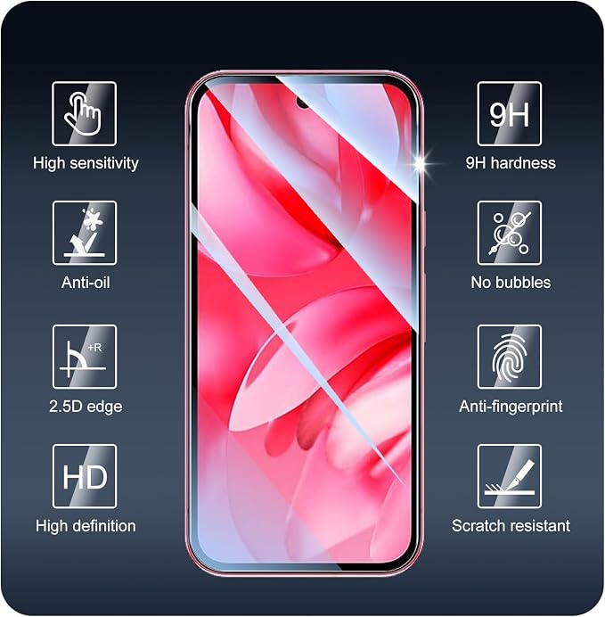 3+3+1-Pack, Screen Protector and Camera Lens Protector - Image 3
