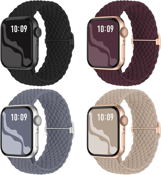 4 Pack Braided Stretchy Bands Compatible by Suitisbest