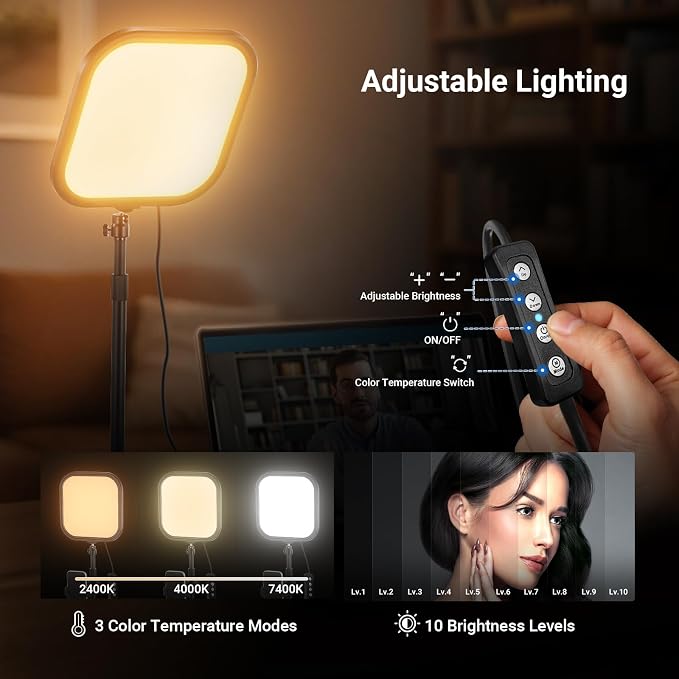 NEEWER Basics 2 Pack 10.8" Video Conference Lighting - Image 4