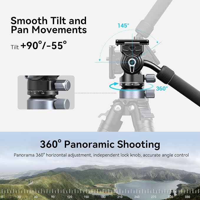 SmallRig Video Head with Leveling Base, Quick Release Plate - Image 6