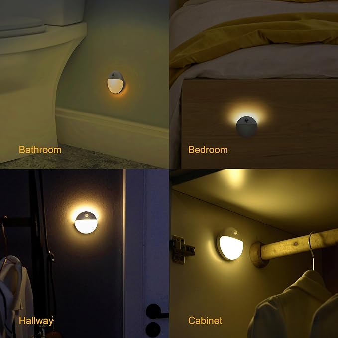 YUNLEX 2 Pack Motion Sensor Night Light, 3 Lighting Modes, Stepless Dimming - Image 9